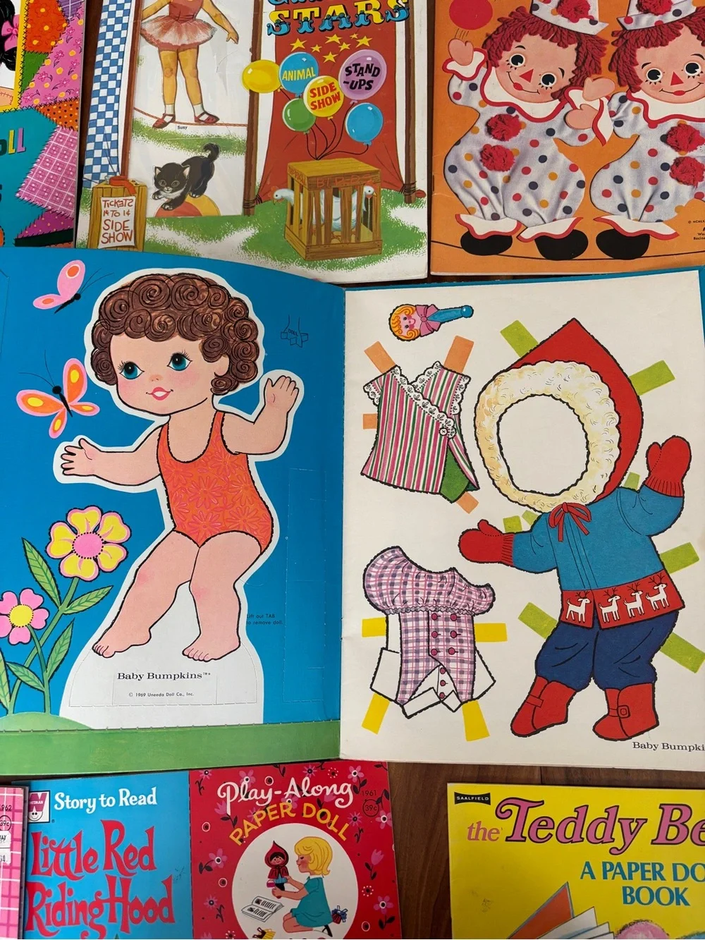 Vintage 1960’s 1970’s Paper Doll Books, set of 13